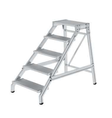 Podestleiter 050175, 5 Stufen, alu, Aluminium