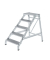 Podestleiter 050175, 5 Stufen, alu, Aluminium