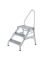 Podestleiter 050179, 3 Stufen, alu, Aluminium
