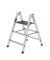 Klapptritt 050183, 2x  3 Stufen, alu, Aluminium