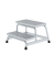 Podestleiter 051031 R13, 2 Stufen, alu, Aluminium
