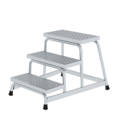 Podestleiter 051032 R13, 3 Stufen, alu, Aluminium