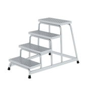 Podestleiter 051033 R13, 4 Stufen, alu, Aluminium