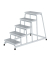 Podestleiter 051034 R13, 5 Stufen, alu, Aluminium