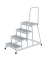 Podestleiter 051037 R13, 4 Stufen, alu, Aluminium