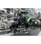 Podestleiter 051038 R13, 5 Stufen, alu, Aluminium