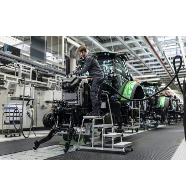 Podestleiter 051038 R13, 5 Stufen, alu, Aluminium