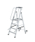 Podestleiter 051084, 4 Stufen, alu, Aluminium