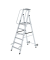 Podestleiter 051086, 6 Stufen, alu, Aluminium