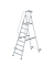 Podestleiter 051088, 8 Stufen, alu, Aluminium
