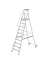 Podestleiter 051090, 10 Stufen, alu, Aluminium