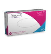 Einweghandschuhe Nitril 35BLACK, Nitril, lebensmittelecht, schwarz, Gr&ouml;&szlig;e S,