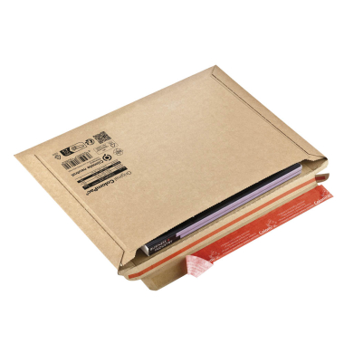 Versandtaschen CP015.02, B5, ohne Fenster, haftklebend, lange Seite offen, braun