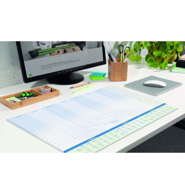 Schreibunterlage H6350 blau/wei&szlig; Time 59,5x41cm (BxH)