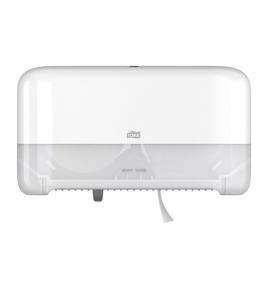 Toilettenpapier-Spender f&uuml;r 2 RL wei&szlig;