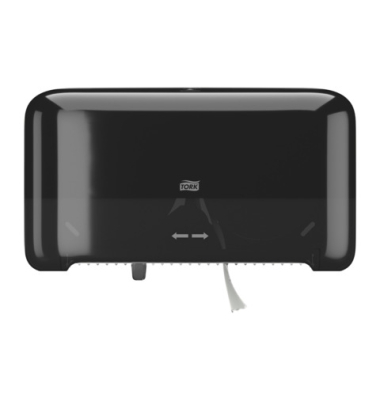 Toilettenpapier-Spender f&uuml;r 2 RL schwarz