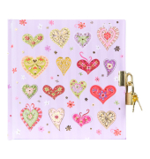 Tagebuch 44 105, Sweet Beat, 16,5x16,5cm, 96 Seiten