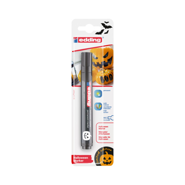 5 Stück Edding Permanentmarker 3110-1-001, schwarz, 1,5-3mm  4057305076113 Edding