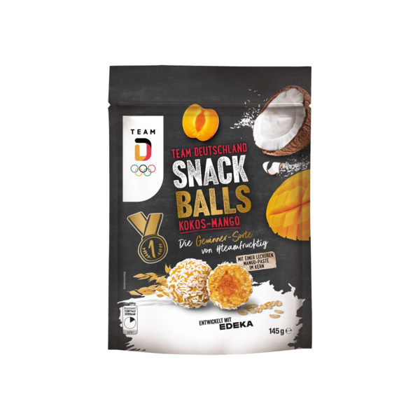 Edeka Snack Balls Mango-Kokos-Aprikose 145g 4311501741986 Edeka
