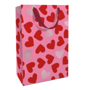 Geschenktasche 1593-26104, Liebe, mit Trageband, Liebe / Herz, 26cm x 36cm