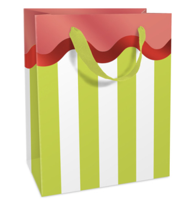 Geschenktragetasche Adria pinkgr&uuml;n