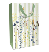 Geschenktragetasche Blumenwiese gr&uuml;n