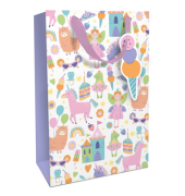 Geschenktasche 1583-26016, allgemein, mit Trageband, Girly, 24cm x 36cm