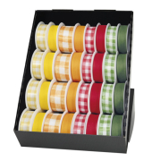 Zierbandpr&auml;senter 32-tlg. KaroUni sort.