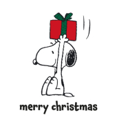 Weihnachtlicher Zelltuchserviette Snoopy