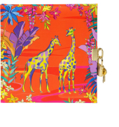 Tagebuch 44 106, Wild Life Giraffe, 16,5x16,5cm, 96 Seiten