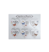 Magnet Schild Eisen bunt sortiert