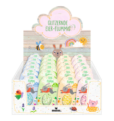 Glitzernder Eier-Flummi