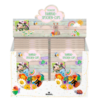 Fr&ouml;hliche Fahrradspeichen-Clips