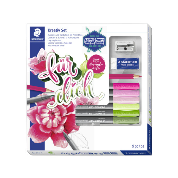 Staedtler Schreibgeräteset Brush Lettering 9ST 4007817191637 Staedtler