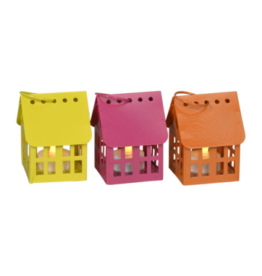 Behang Haus mit LED Eisen sortiert