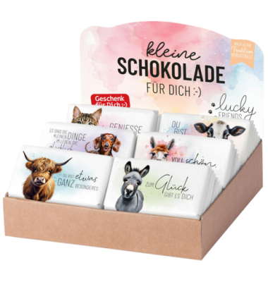 Schokolade Lucky Friends sortiert