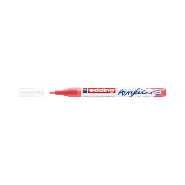 10 Stück Edding Acrylmarker 1-2mm koralle 4057305078025 Edding