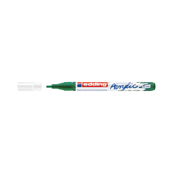 10 Stück Edding Acrylmarker 1-2mm moosgrün 4057305078056 Edding