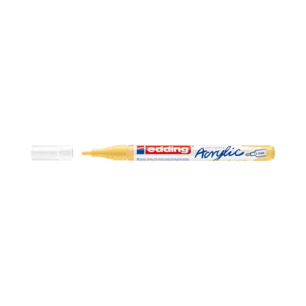 10 Stück Edding Acrylmarker 1-2mm pastellgelb 4057305078117 Edding