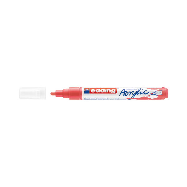 10 Stück Edding Acrylmarker 2-3mm matt koralle 4057305078230 Edding