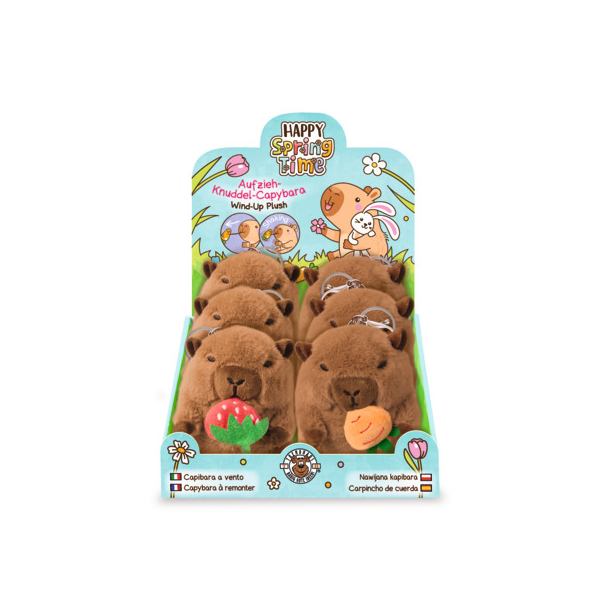 6 Stück Trendhaus Aufziehfigur Capybara m.Frucht 4032722967374 Trendhaus