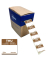 Rollenetiketten 25x25mm 1000ST braun
