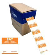 Rollenetiketten 25x25mm 1000ST orange