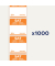 Rollenetiketten 25x25mm 1000ST orange