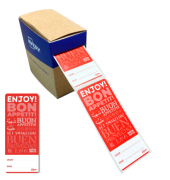 Verschlussetikette 40x95mm 250ST rot