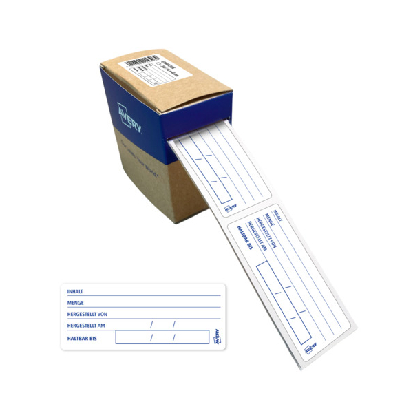 AVERY Zweckform Tiefkühletikette 98x40mm 300ST weiß 5014702153969 AVERY Zweckform 300 Stück