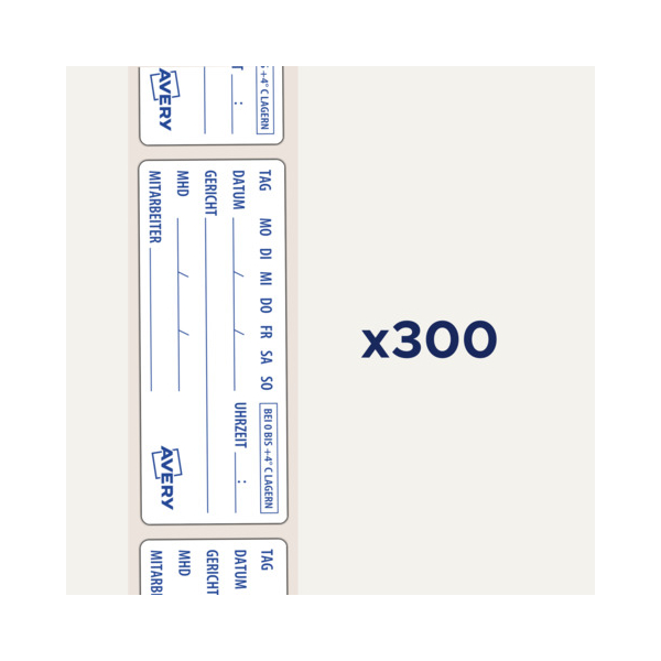 AVERY Zweckform Tiefkühletikette 98x40mm 300ST weiß 5014702153983 AVERY Zweckform 300 Stück