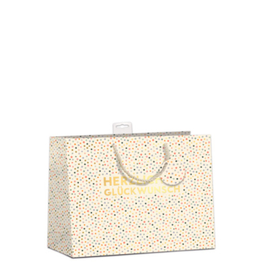 Geschenktasche 7549-2515-Q, Gl&uuml;ckwunsch, 320mm x 260mm