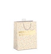 Geschenktasche 7549-2515-M, Gl&uuml;ckwunsch, 180mm x 230mm