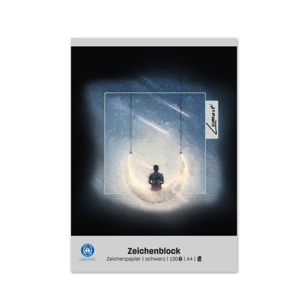 Edition DÜRER Zeichenblock A4 20 Blatt schwarz 9002244882207 Edition DÜRER